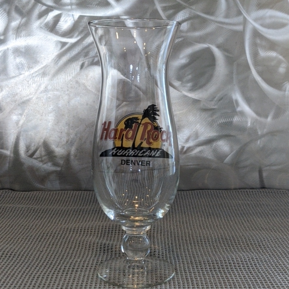Hard rock Cafe -Denver hurricane glass